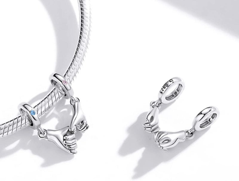 BABAMIA Store Rose Charm Heart Charms for Bracelets 925 Sterling Silver Bead Charm Fits Bracelets and Necklaces Paved with Cubic Zirconia Animal Skull Charm Dainty Halloween Charms Jewelry for Women Girls - Image 2